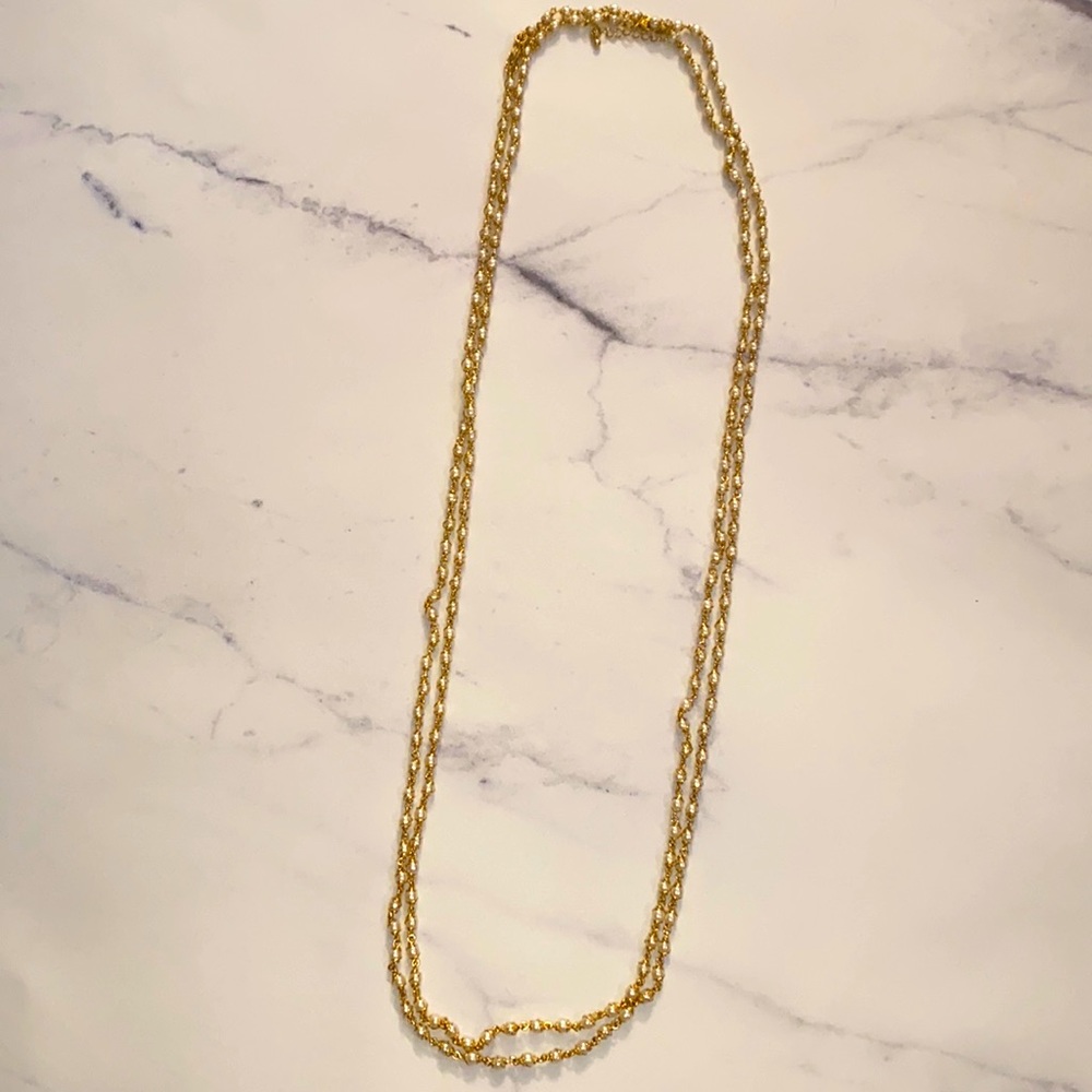 Simple pearl necklaces for layering